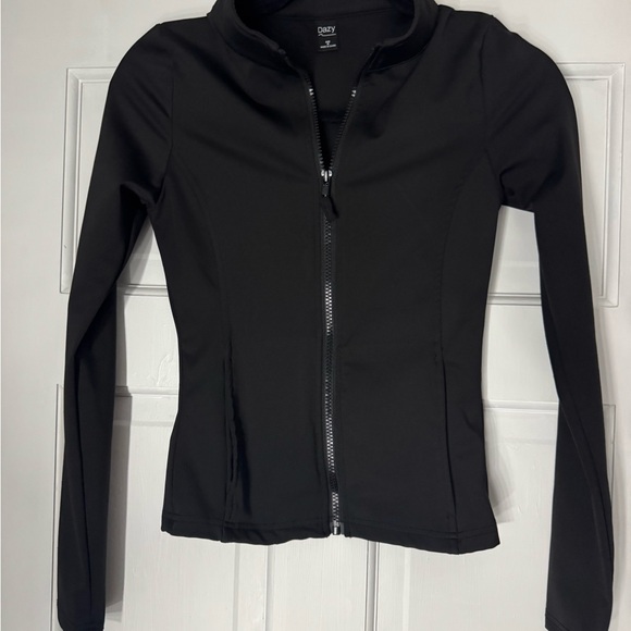 Dazy Jackets & Blazers - Dazy Women's Black Full-Zip Jacket